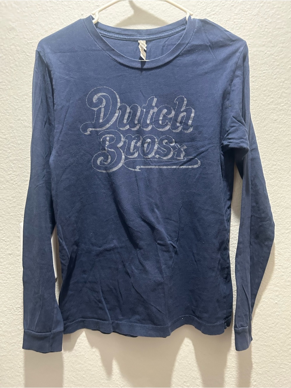 Dutch Bros Navy Blue Long Sleeve Logo Tee